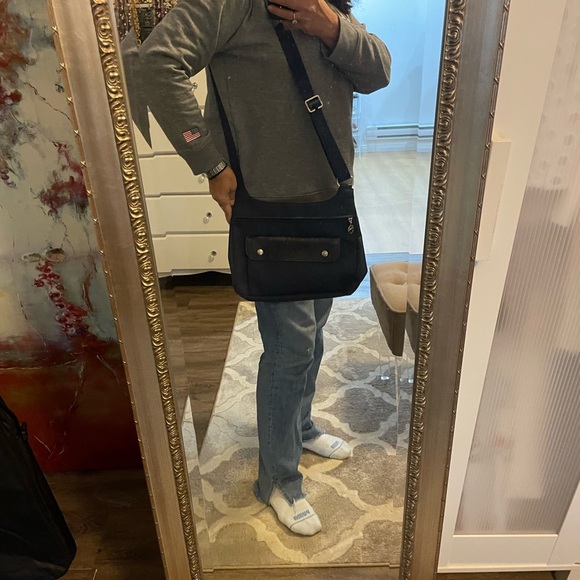 Longchamp crossbody bag in nylon and leather material - Picture 5 of 6